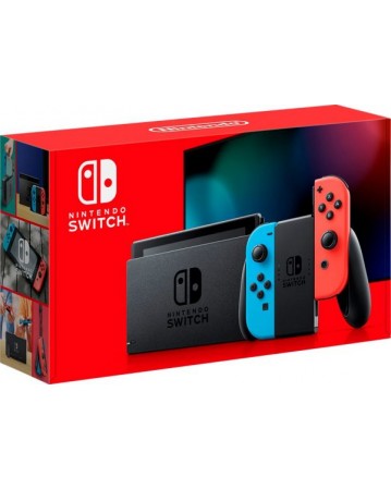 Nintendo Switch Su Neon Red Ir Neon Blue Joy- Con NAUDOTAS