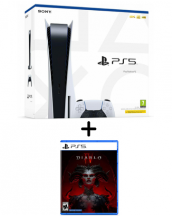 Sony Playstation 5 Disc Edition + DIABLO IV  NAUJAS ATSIEMIMAS TIK VIETOJE 